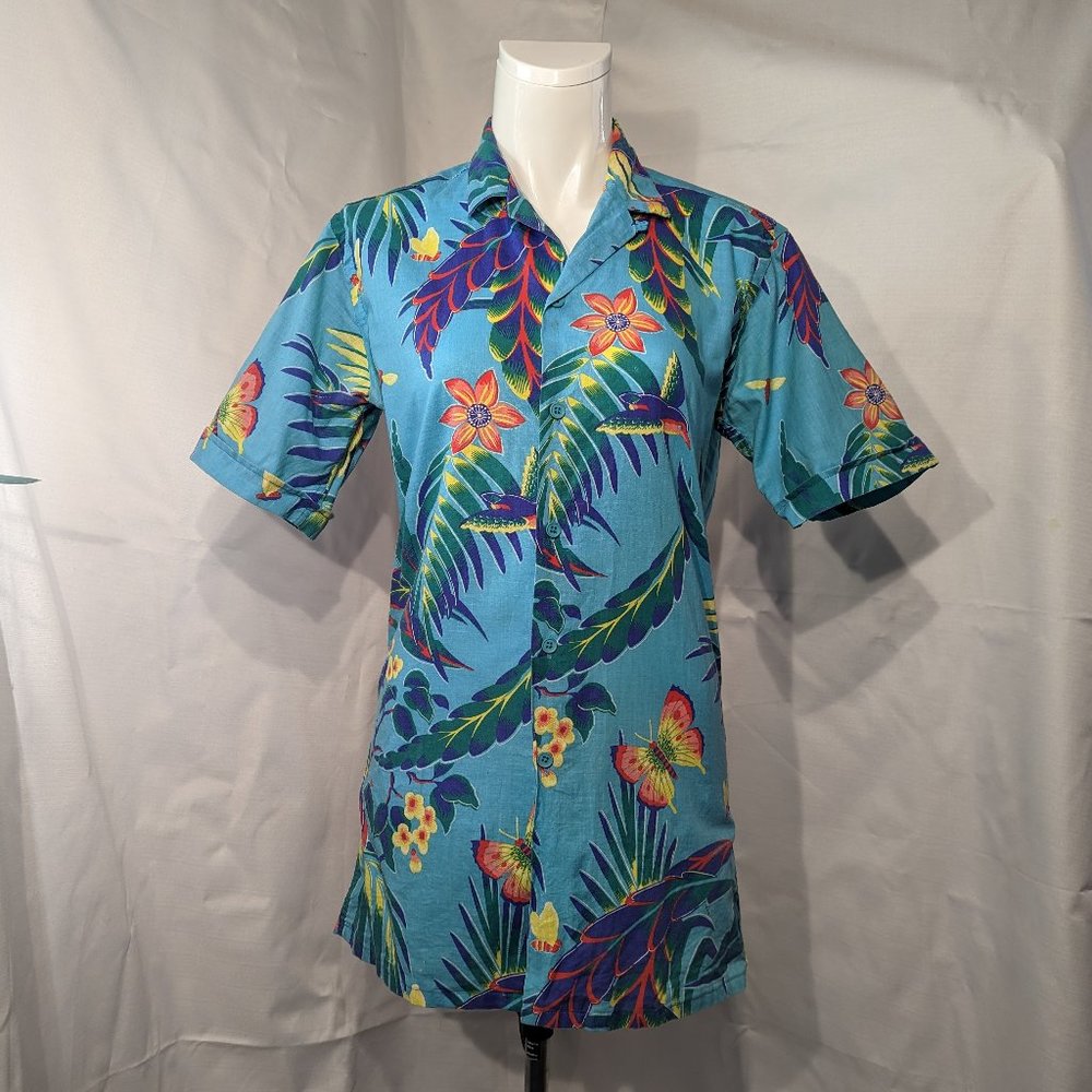 Four Winds Men's Vintage Hawaiian Shirt Size Small